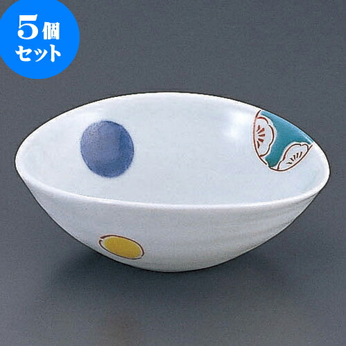 5個セット 有田焼逸品 花丸紋変型小鉢（有田焼） [ 13 x 11 x 4.6cm ] | 人気 おすすめ 食器 洋食器 業務用 飲食店 カフェ うつわ 器 おしゃれ かわいい ギフト プレゼント 誕生日 贈答品 食器セット 食器セット