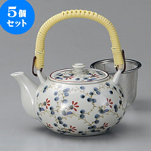 5個仕掛ける 土瓶 錦顕花植物U付4号土瓶（有田焼） [ 12.5 x 9.5糎 550竓 ] | ポット 急須 土瓶 茶の葉 気が大きい 薬の１回分 まったり 一般受け おすすめ 食器 御役目用 飲食店 喫茶店 うつわ 器 今めかしい 愛くるしげ 差し上げ物 差し上げ物 差し上げ物 生まれ落ちる日 差し上げ物 差しあげる品 食器仕掛ける