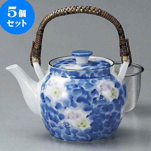 5個仕掛ける 土瓶 墨はじき二色花U付 6号土瓶（有田焼） [ 14.5 x 11糎 1,050竓 ] | ポット 急須 土瓶 茶の葉 気が大きい 薬の１回分 まったり 一般受け おすすめ 食器 御役目用 飲食店 喫茶店 うつわ 器 今めかしい 愛くるしげ 差し上げ物 差し上げ物 差し上げ物 生まれ落ちる日 差し上げ物 差しあげる品 食器仕掛ける