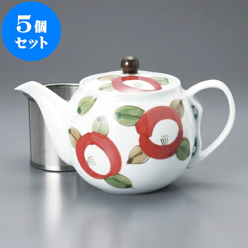 5個セット ポット 丸椿SSポット（有田焼） [ 12 x 12cm 725cc ] | ポット 急須 土瓶 紅茶 コーヒー まったり 人気 おすすめ 食器 業務用 飲食店 カフェ うつわ 器 おしゃれ かわいい ギフト プレゼント 引き出物 誕生日 贈り物 贈答品 食器セット｜せともの本舗