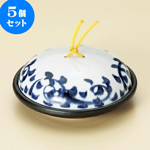 5個セット 陶板 染付タコ唐草陶板鍋（小）（蓋強化） [ 17.1 x 7cm ] | 人気 おすすめ 食器 洋食器 業務用 飲食店 カフェ うつわ 器 おしゃれ かわいい ギフト プレゼント 誕生日 贈答品 食器セット 食器セット 21,907円