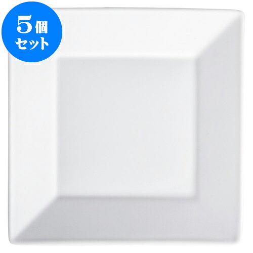 5個セット もだんコントラスト スクエアー白磁26cm皿 [ 25.7 x 25.7 x 2.5cm ] | 四角 スクエア スクエアー 角皿 パスタ 人気 おすすめ 食器 洋食器 業務用 飲食店 カフェ うつわ 器 おしゃれ かわいい ギフト プレゼント 引き出物 誕生日 贈り物 贈答品 食器セット｜せともの本舗