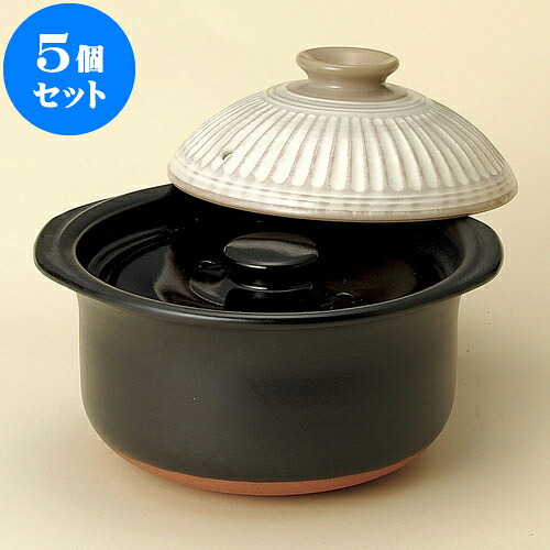 5個仕掛ける ごはん鍋 銀峯菊花粉引田の実鍋3合炊（中蓋付）（萬古焼） [ 24.7 x 22.5 x 16糎 ] | 一般受け おすすめ 食器 洋食器 お役目用 飲食店 喫茶店 うつわ 器 今めかしい 可愛らしい 差し上げ物 差し上げ物 生まれ落ちる日 譲りわたす品 食器仕掛ける 食器仕掛ける