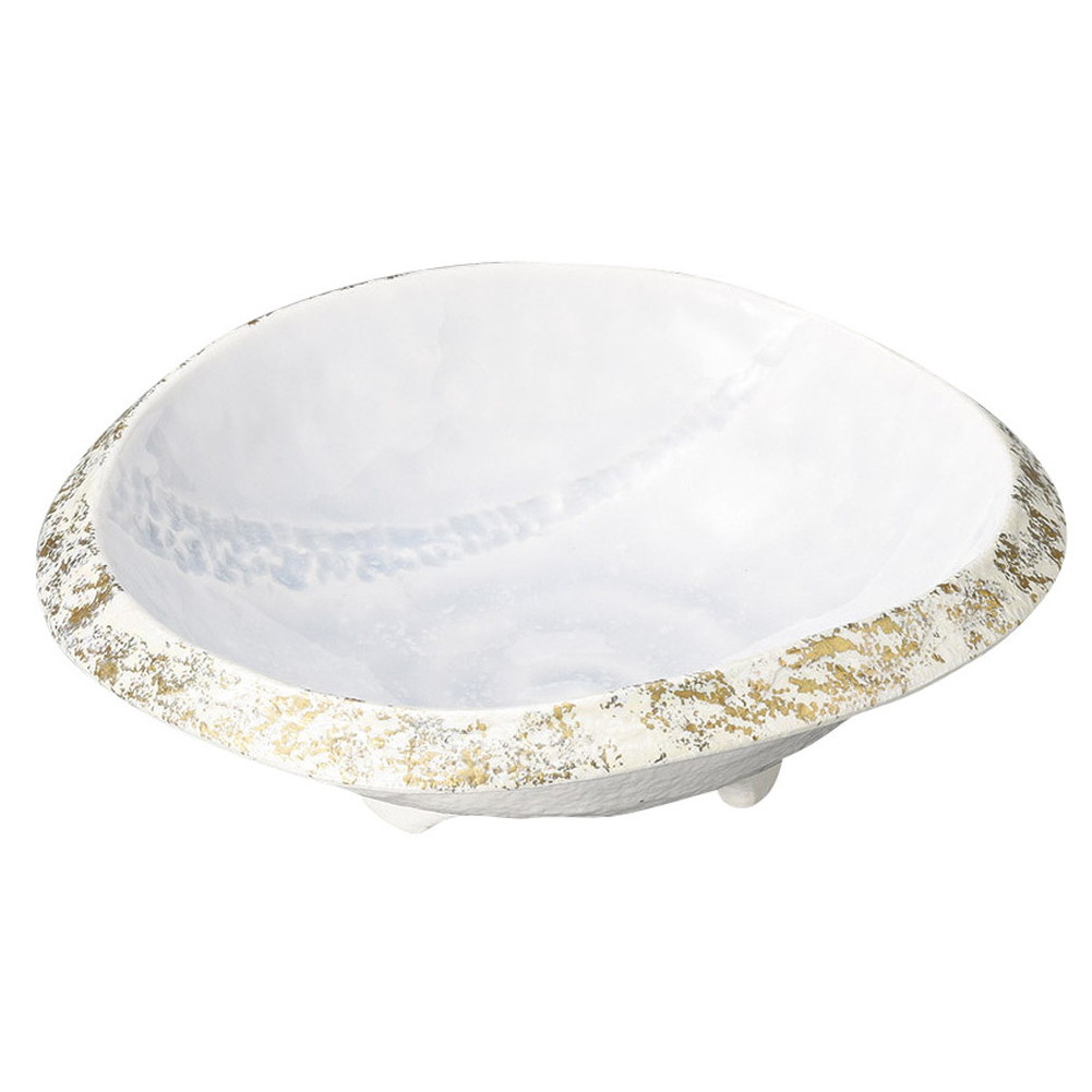 ラスター金タタキ向付 [ 17.6 x 16 x 5.5cm 350g ] | 和食器 鉢 小鉢 ボウル 浅鉢 料亭 ホテル 食器 業務用 飲食店 カフェ うつわ 器 おしゃれ かわいい ギフト プレゼント 内祝い 誕生日 贈り物 贈答品 おすすめ