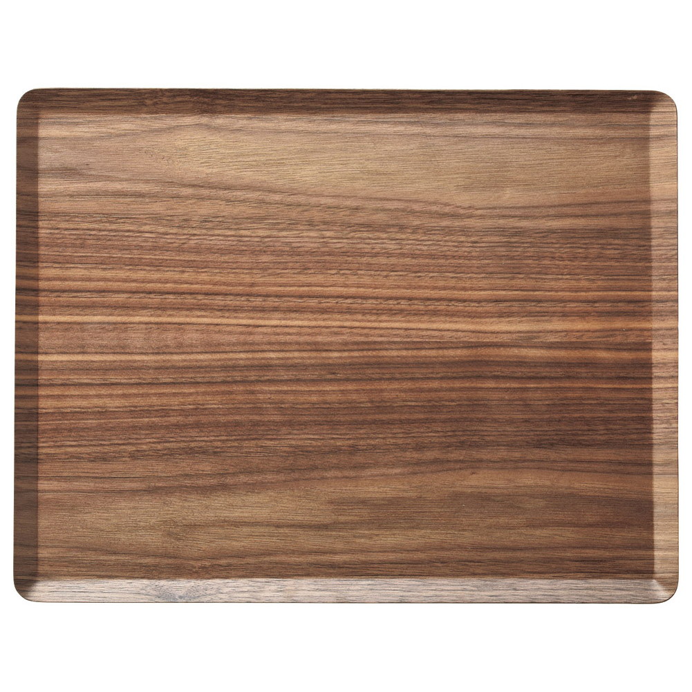 ブラックウオールナット 長角３６cmトレー [ 36 x 28 x 1cm 334g ] [ 木製トレイ ] | お盆 トレー トレイ おぼん 食器 業務用 配膳 プレゼント ギフト 結婚祝い 引き出物 内祝い 開店祝い 退職祝い せともの 瀬戸物 贈答品 贈り物 人気 通販