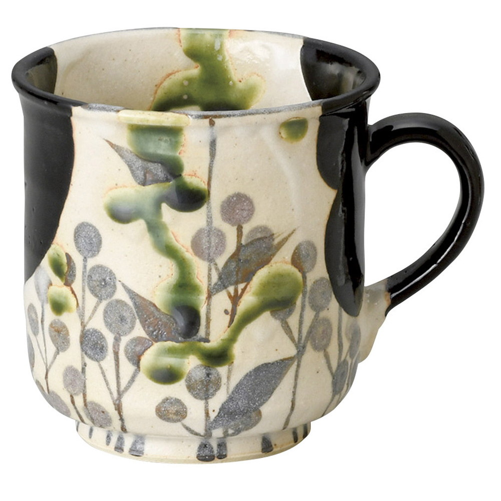 黒織部マグカップ [ 8.5 x 8.8cm･330cc ] [ マグカップ ] | マグ マグカップ コーヒー 紅茶 ティー 人気 おすすめ 食器 洋食器 業務用 飲食店 カフェ うつわ 器 おしゃれ かわいい ギフト プレゼント 引き出物 誕生日 贈り物 贈答品