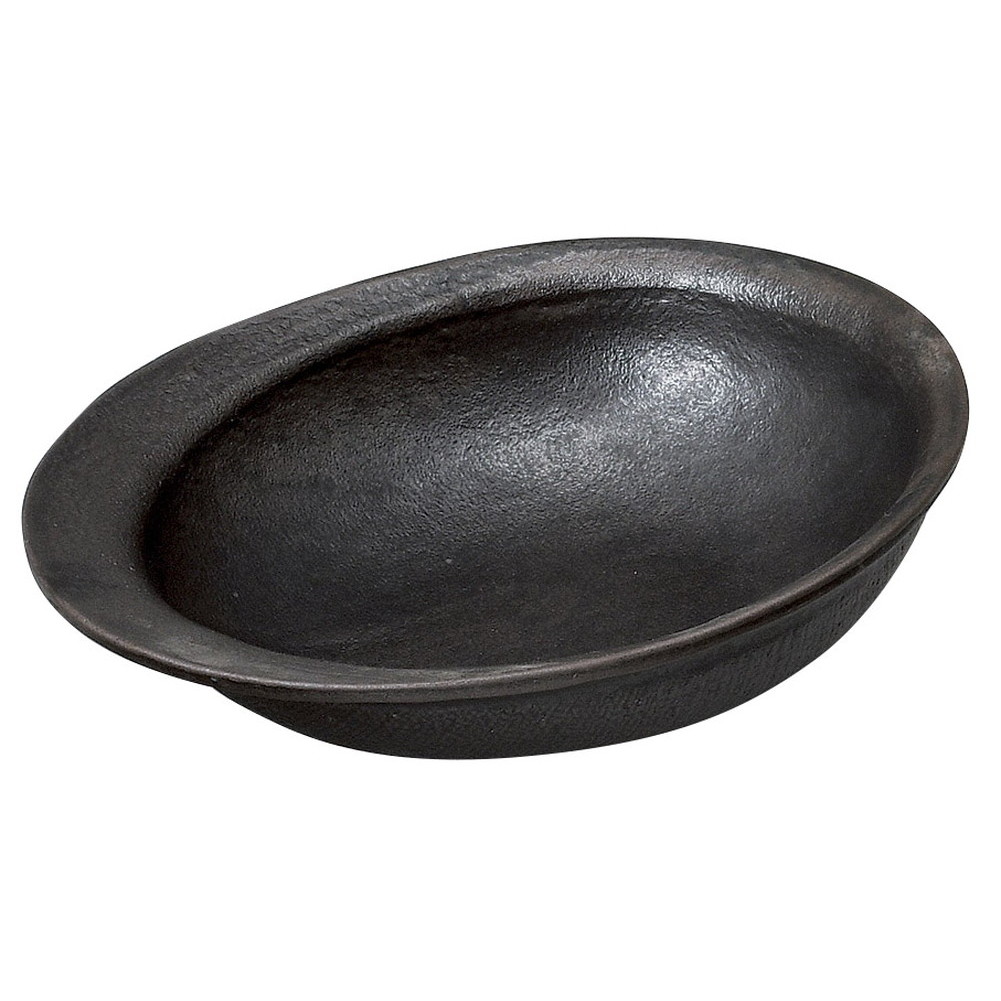 黒釉7.3変形耐熱鉢 [ 21.5 x 16.7 x 6cm 450g ] [ 耐熱鉢 ] | 中鉢 盛鉢 取り鉢 ボウル 中 おすすめ 人気 食器 業務用 飲食店 カフェ うつわ 器 おしゃれ かわいい お洒落 ギフト プレゼント 引き出物 内祝い 結婚祝い 誕生日 贈り物 贈答品