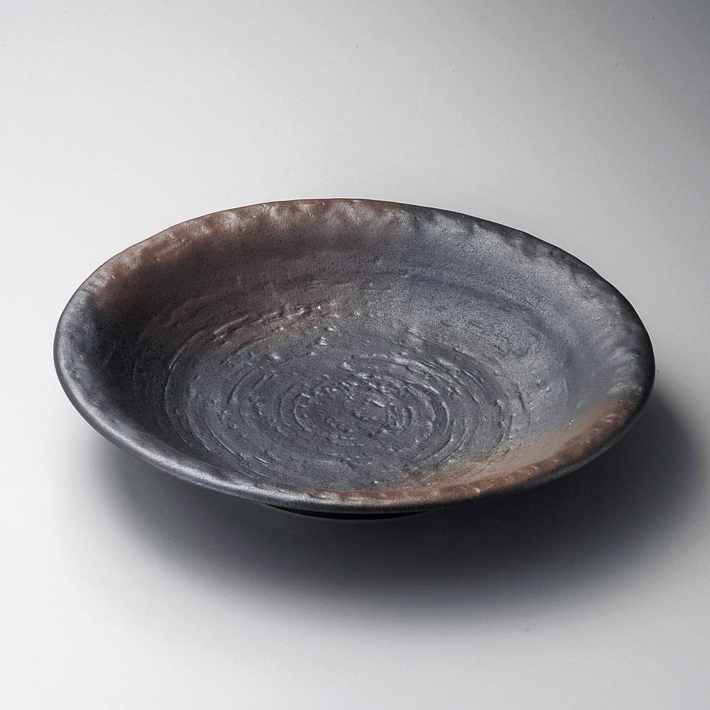 大鉢 備前風石目10.0深皿 [ 32 x 5.5cm ] | 大きい お皿 大皿 盛り皿 盛皿 人気 おすすめ パスタ皿 パーティー 食器 業務用 飲食店 カフェ うつわ 器 ギフト プレゼント誕生日 贈り物 贈答品 おしゃれ かわいい