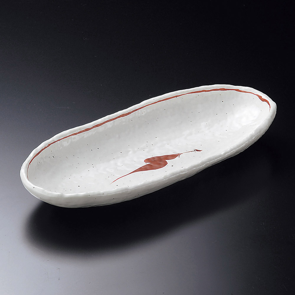 大鉢 唐辛子トレー皿 [ 33 x 14 x 4cm ] | 大きい お皿 大皿 盛り皿 盛皿 人気 おすすめ パスタ皿 パーティー 食器 業務用 飲食店 カフェ うつわ 器 ギフト プレゼント誕生日 贈り物 贈答品 おしゃれ かわいい