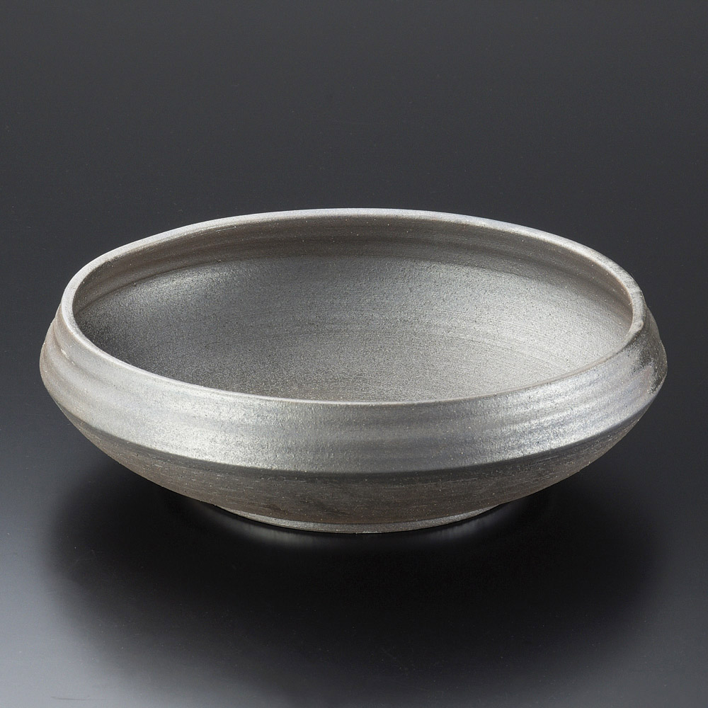 大鉢 炭化10.0ひねり大鉢（信楽焼） [ 31 x 8cm ]| 鉢 パスタ皿 盛り鉢 ボウル 大きい おすすめ 食器 業務用 飲食店 カフェ うつわ 器 ギフト プレゼント 内祝い 結婚祝い 誕生日 贈り物 贈答品 おしゃれ かわいい｜せともの本舗