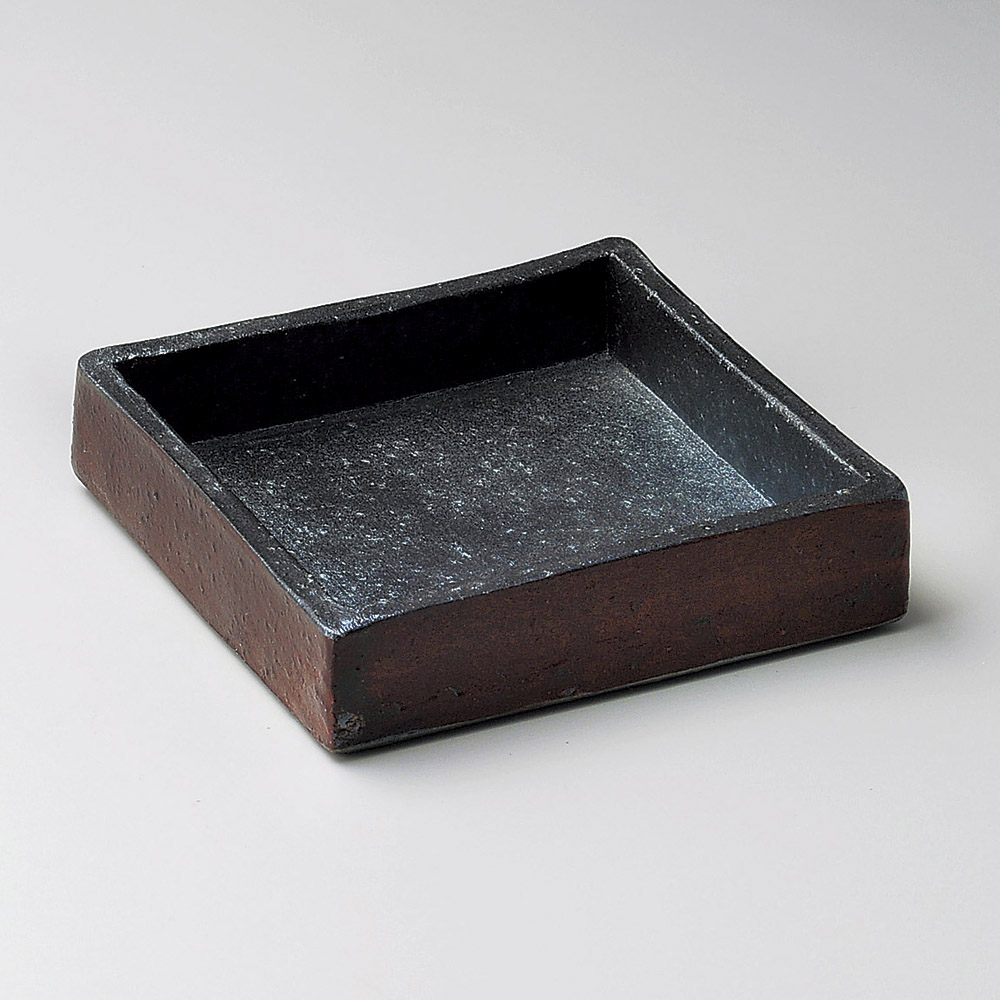 向付 暁正角向付（信楽焼） [ 14 x 14 x 3.5cm ] | 和食器 鉢 小鉢 ボウル 浅鉢 料亭 ホテル 食器 業務用 飲食店 カフェ うつわ 器 おしゃれ かわいい ギフト プレゼント 内祝い 誕生日 贈り物 贈答品 おすすめ