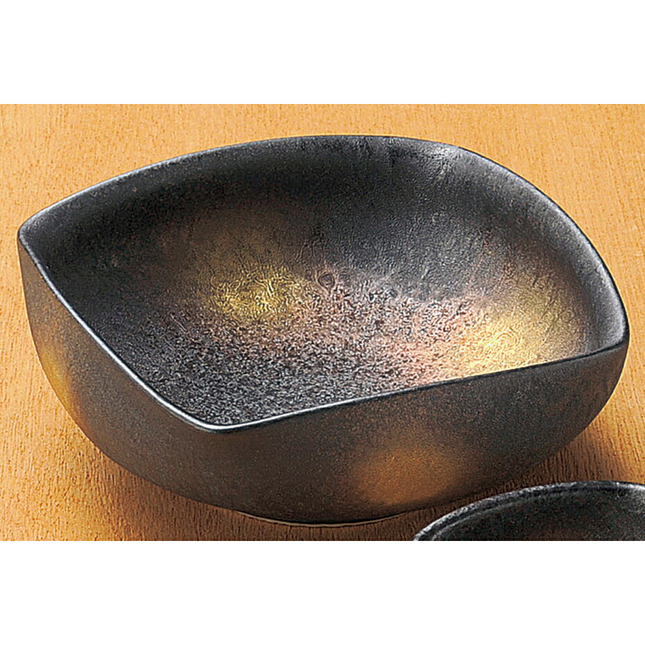 刺身 黒柚子たま物金彩向付（有田焼） [ 13 x 13 x 5糎 ]  | 和食器 刺身 鉢 どんぶり鉢 食べ物屋 泊まり 食器 お役目用 飲食店 喫茶店 うつわ 器 今めかしい 可愛らしい  差し上げ物 差し上げ物 内祝い  生まれ落ちる日 差し上げ物 譲りわたす品 おすすめ