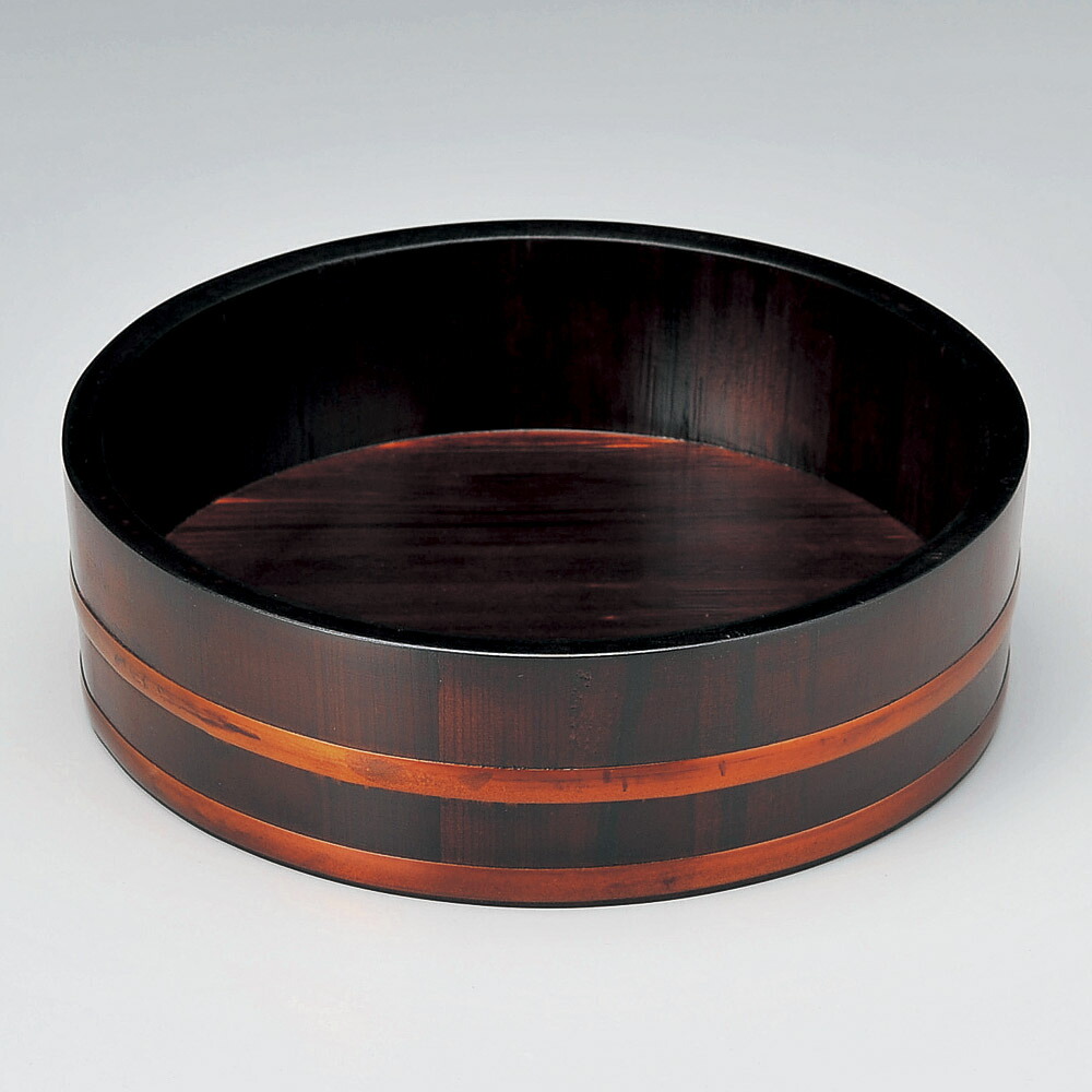 楽天市場】木製 41.3×10.1cm 桶 丸 丸型 寿司 寿司桶 そうめん 素麺 刺