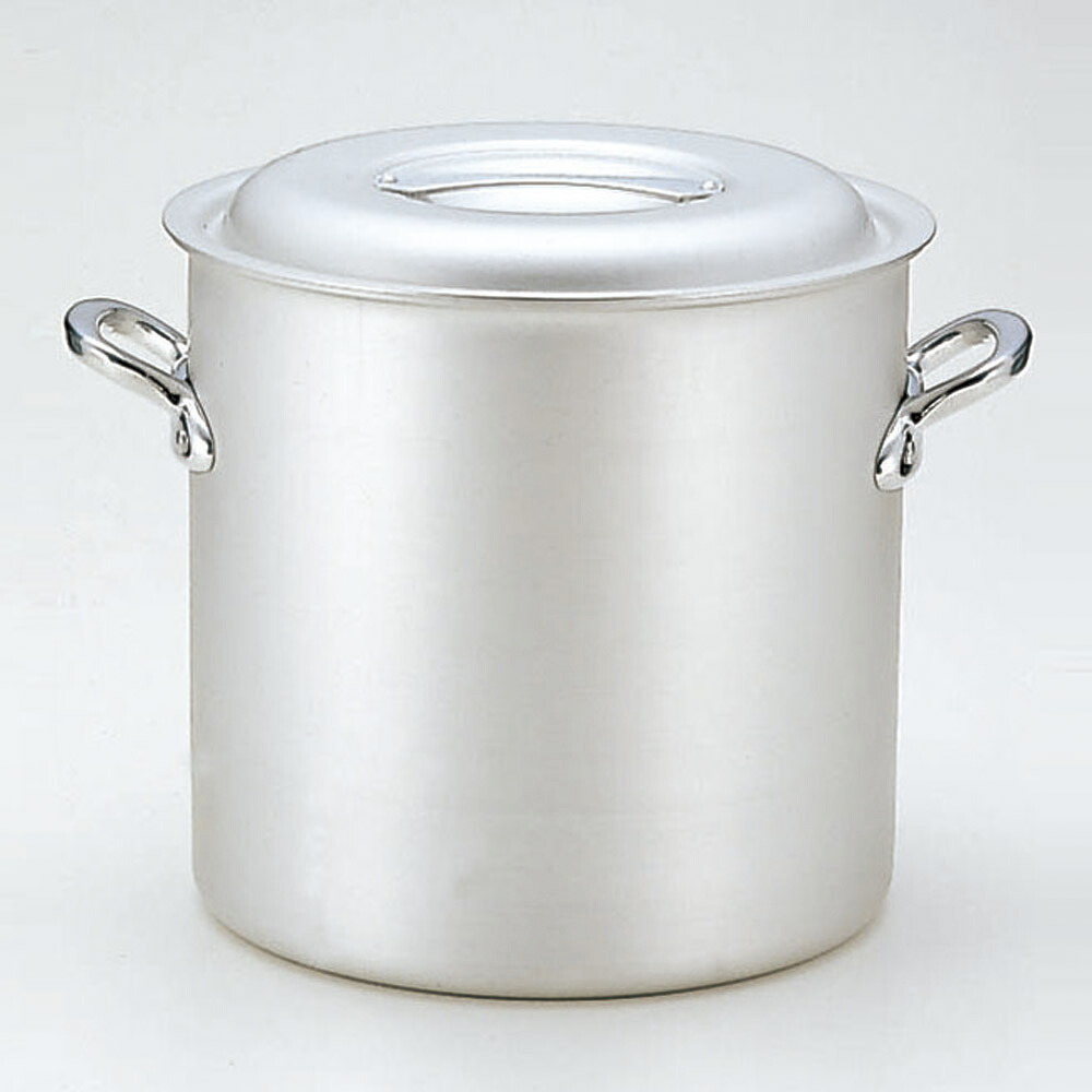 厨房用品 マイスターアルミ寸胴鍋（アルマイト仕上げ） [ 21cm 21 x 21cm 7.3Ｌ ] 【料亭 旅館 和食器 飲食店 業務用】