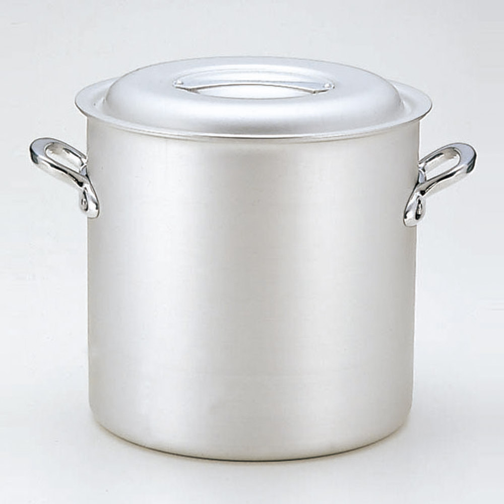 厨房用品 マイスターアルミ寸胴鍋（アルマイト仕上げ） [ 24cm 24 x 24cm 11Ｌ ] 【料亭 旅館 和食器 飲食店 業務用】｜せともの本舗