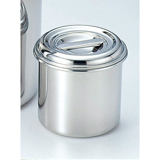 厨房用品 18-8丸深型キッチンポット [ 14cm 深さ14cm 2.1Ｌ手無 ] 【料亭 旅館 和食器 飲食店 業務用】