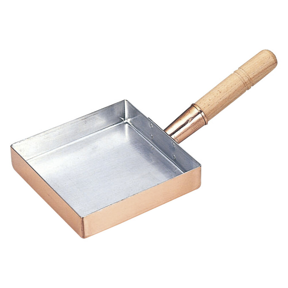 厨房用品 銅玉子焼関東型 [ 6寸18 x 18 x 3.3cm ] 【料亭 旅館 和食器 飲食店 業務用】