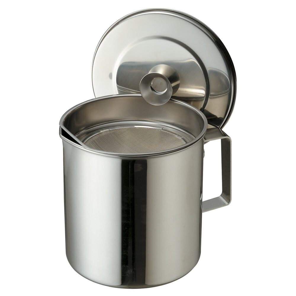 厨房用品 18-8オイルポット [ 14.4 x 15cm 2Ｌ ] 【料亭 旅館 和食器 飲食店 業務用】｜せともの本舗