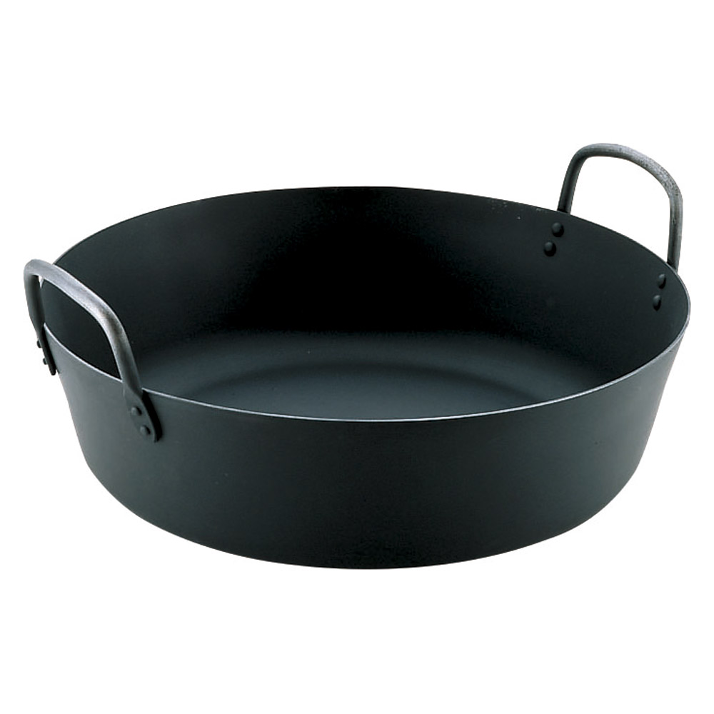 厨房用品 鉄揚げ鍋 [ 36cm 8.2Ｌ ] 【料亭 旅館 和食器 飲食店 業務用】