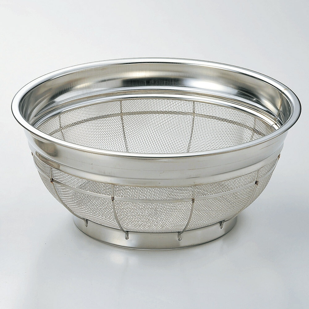 厨房用品 18-8浅型ザル [ 46 x 18.7cm ] 【料亭 旅館 和食器 飲食店 業務用】