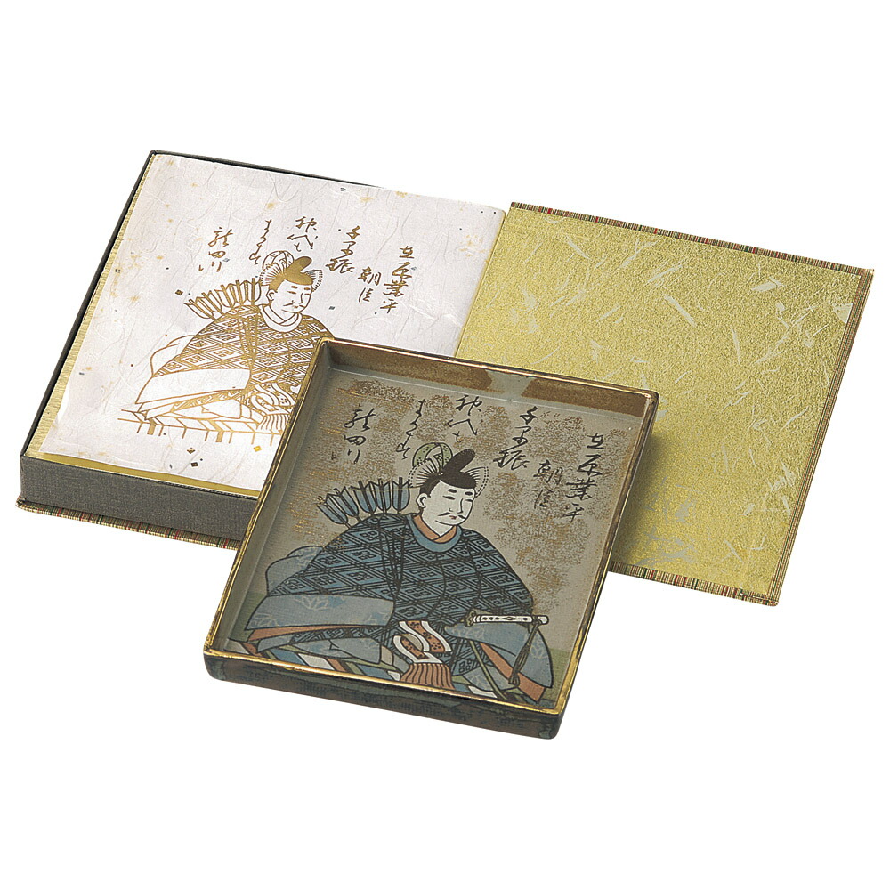 楽天市場】☆ 日本土産 ☆ 百人一首銘々皿6枚組 [ 120 x 90 x