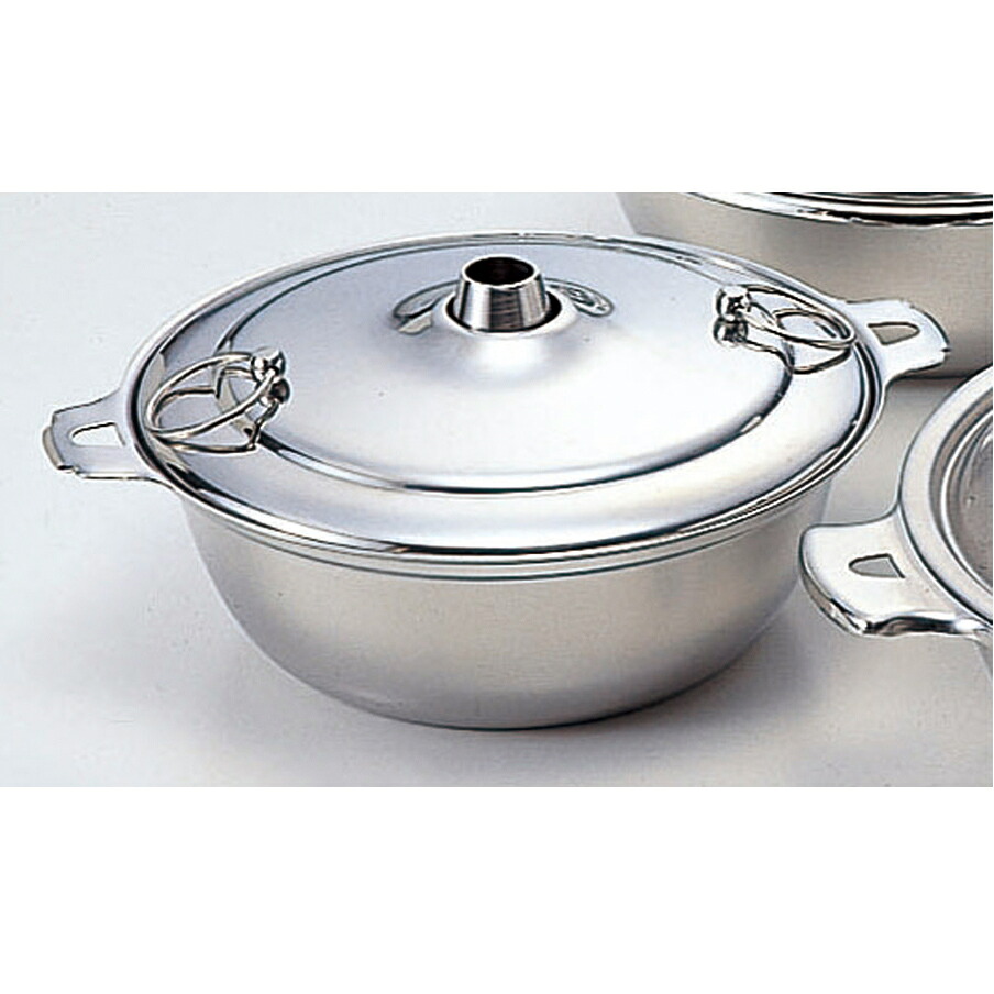 厨房用品 18-8しゃぶしゃぶ鍋 [ 26cm ] 【料亭 旅館 和食器 飲食店 業務用】