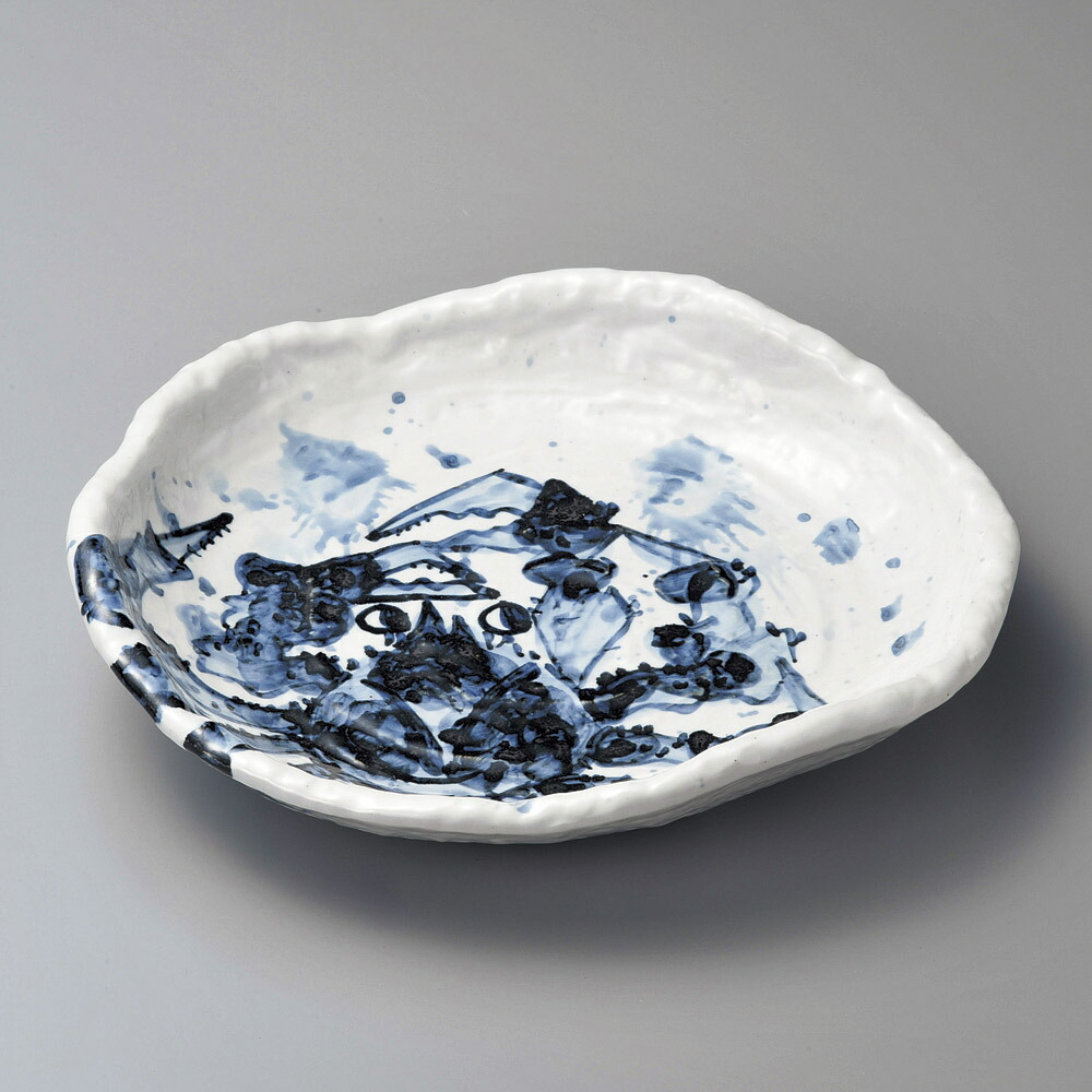 丸皿 カニ変形尺深皿 [ 31.5 x 30 x 5.8cm ] | 大きい お皿 大皿 盛り皿 盛皿 人気 おすすめ パスタ皿 パーティー 食器 業務用 飲食店 カフェ うつわ 器 ギフト プレゼント誕生日 贈り物 贈答品 おしゃれ かわいい