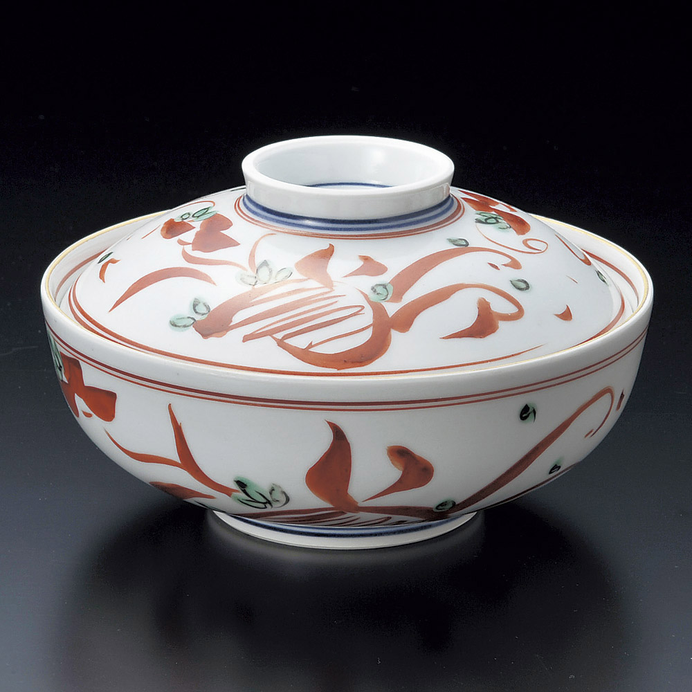 蓋向 赤絵万暦蓋向 [ 16 x 9.5cm ] | 煮物 料亭 旅館 割烹 碗 人気 おすすめ 食器 業務用 飲食店 カフェ うつわ 器 おしゃれ かわいい ギフト プレゼント 引き出物 誕生日 贈り物 贈答品 7,626円