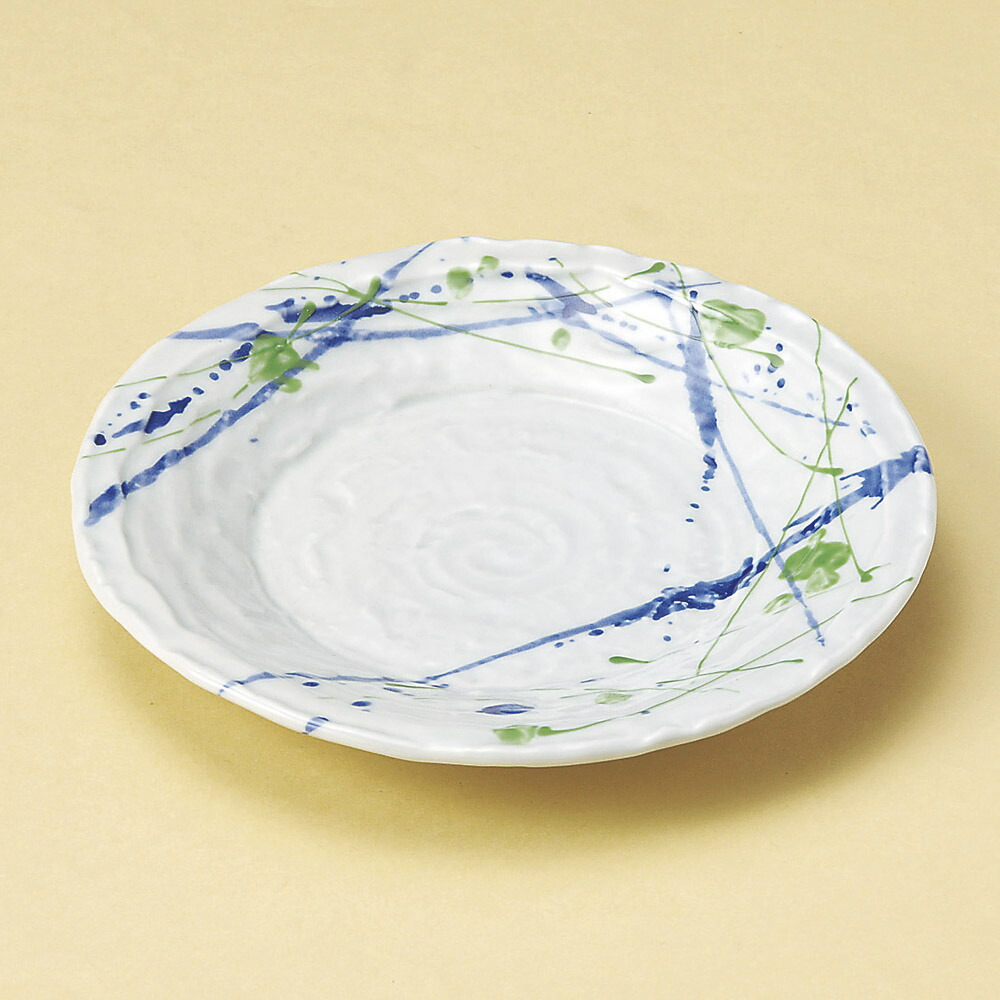 丸皿 砂目2色打6.0皿 [ 19.2 x 2.8cm ] | 中皿 デザート皿 取り皿 人気 おすすめ 食器 業務用 飲食店 カフェ うつわ 器 おしゃれ かわいい ギフト プレゼント 引き出物 誕生日 贈り物 贈答品