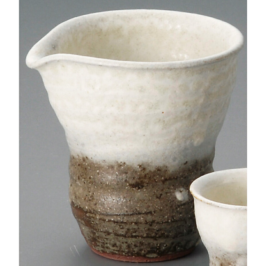 冷酒器 灰釉粉引冷酒器（信楽焼） [ 10.5 x 9.5 x 10.5cm 270 ] | 冷酒 お酒 日本酒 徳利 酒器 きき酒 バー bar 晩酌 人気 おすすめ 食器 業務用 飲食店 カフェ うつわ 器 おしゃれ かわいい ギフト プレゼント 引き出物 誕生日 贈り物 贈答品