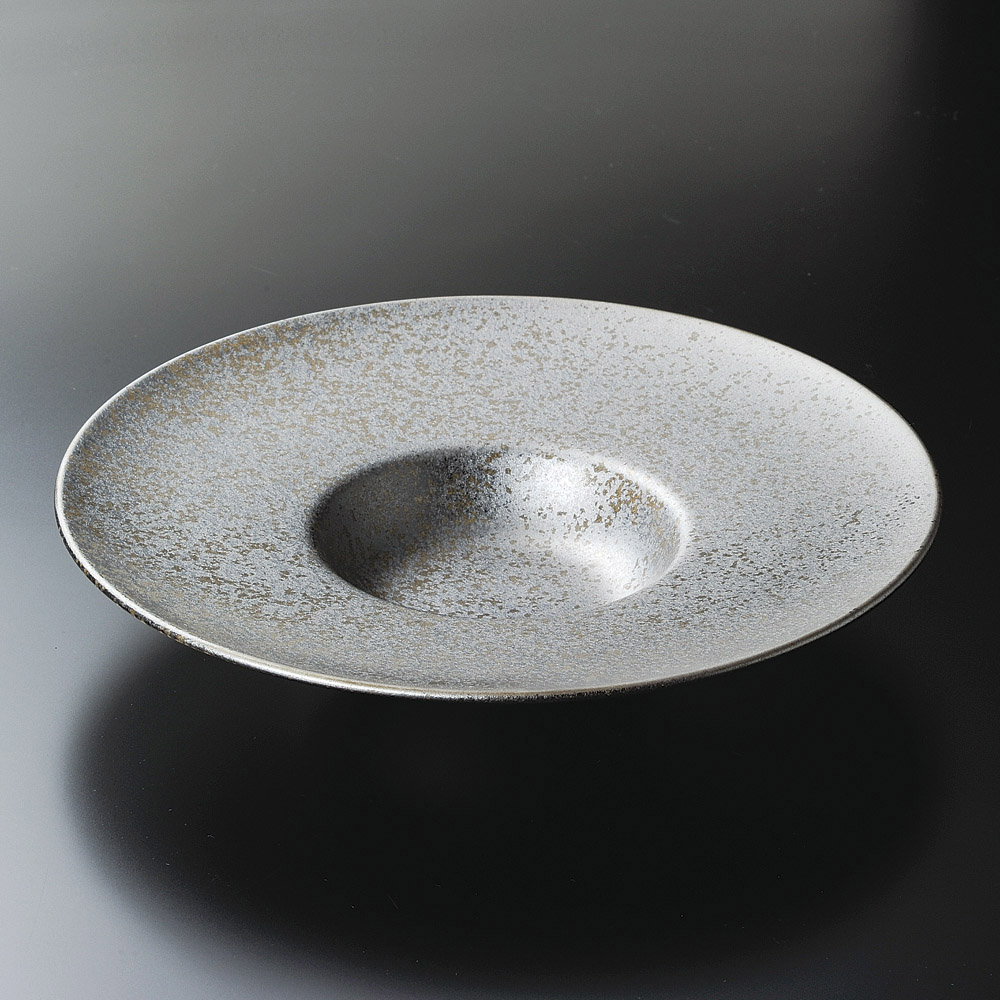 麺皿 銀鉱26cm平型スープ [ 26 x 5.2cm ] | そば 蕎麦 めん 麺おすすめ 人気 食器 業務用 飲食店 カフェ うつわ 器 おしゃれ かわいい お洒落 可愛い ギフト プレゼント 引き出物 内祝い 結婚祝い 誕生日 贈り物 贈答品