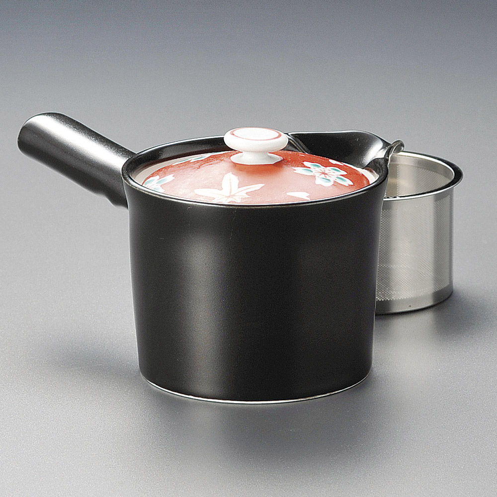 急須 赤濃歳月黒SS急須（有田焼）10.5 x 10.5 x 9.5糎 370竓 ] | ポット 急須 きゅうす 土瓶 茶の葉 薬の１回分 まったり 一般受け おすすめ 食器 御勤め用 飲食店 喫茶店 うつわ 器 格好のいい 可愛らしい 差し上げ物 差し上げ物 差し上げ物 生まれ落ちる日 差し上げ物 差し上げる品