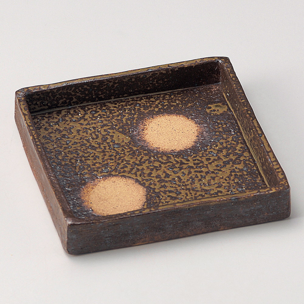 ☆ 向付 ☆ 備前風正角切立鉢 [ 16.5 x 16.5 x 2.5cm ] | 和食器 鉢 小鉢 ボウル 浅鉢 料亭 ホテル 食器 業務用 飲食店 カフェ うつわ 器 おしゃれ かわいい ギフト プレゼント 内祝い 誕生日 贈り物 贈答品 おすすめ