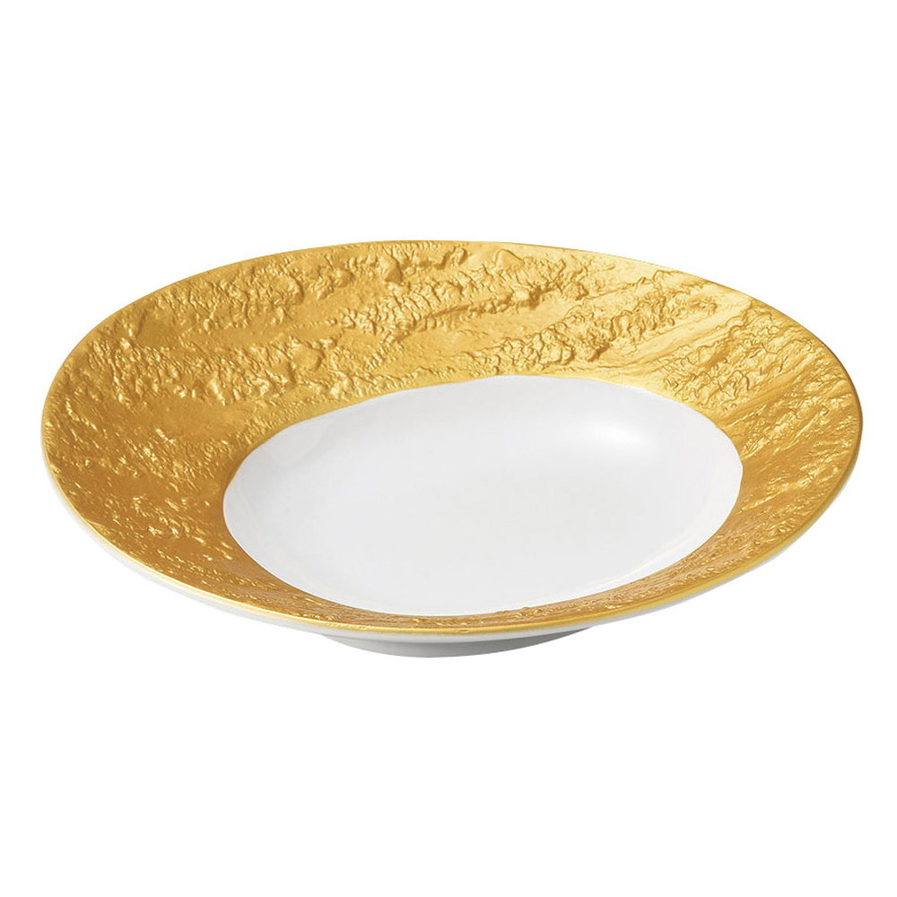 ゴールド石肌 オーバルどんぶり鉢 [ 23.3 x 20.5 x 5糎 ] | 和食器 鉢 小鉢 どんぶり鉢 浅鉢 食べ物屋 泊まり 食器 お役目用 飲食店 喫茶店 うつわ 器 今めかしい 可愛らしい  差し上げ物 差し上げ物 内祝い  生まれ落ちる日 差し上げ物 譲りわたす品 おすすめ