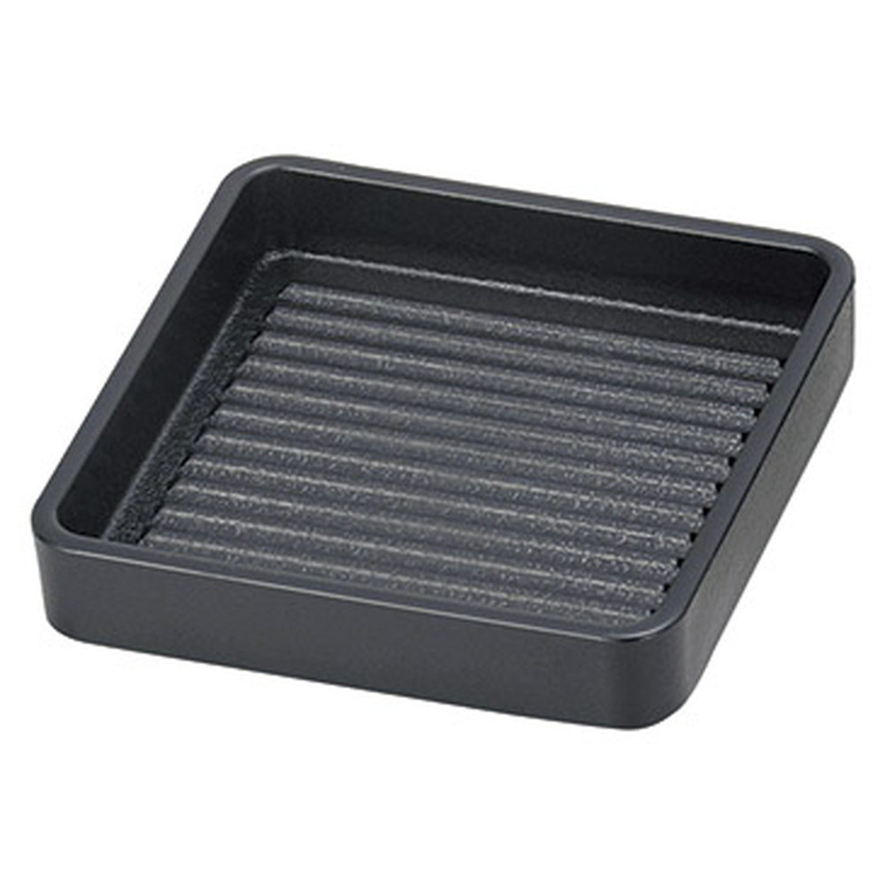 楽天市場】ABS製 正角肉皿 黒 塗無 16cm 1人用 RNK-87(焼き肉皿 刺身皿