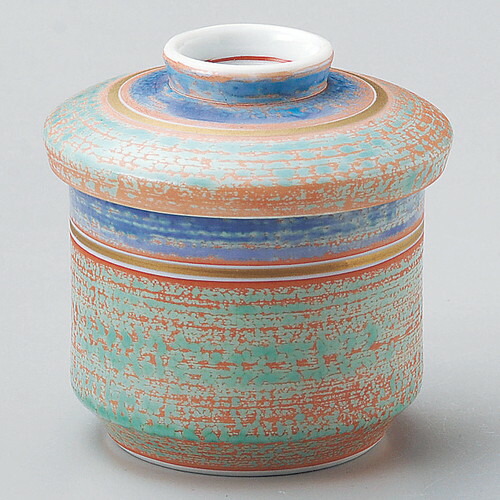 ミニむし碗 / ヌリ分三彩竹型むし碗 [ φ6.8 x 7.7cm ] | 茶碗蒸し ちゃわんむし 蒸し器 寿司屋 碗 むし碗 食器 業務用 飲食店 おしゃれ かわいい ギフト プレゼント 引き出物 誕生日 贈り物 贈答品