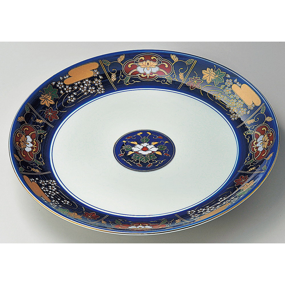 皿 プレート 器 うつわ カフェ 飲食店 業務用 食器 パーティー パスタ皿 おすすめ 人気 盛皿 盛り皿 大皿 お皿 大きい 4cm X F27 5 古伊万里竜田川9号皿 丸大皿 ギフト かわいい おしゃれ 贈答品 贈り物 プレゼント誕生日 正規品販売