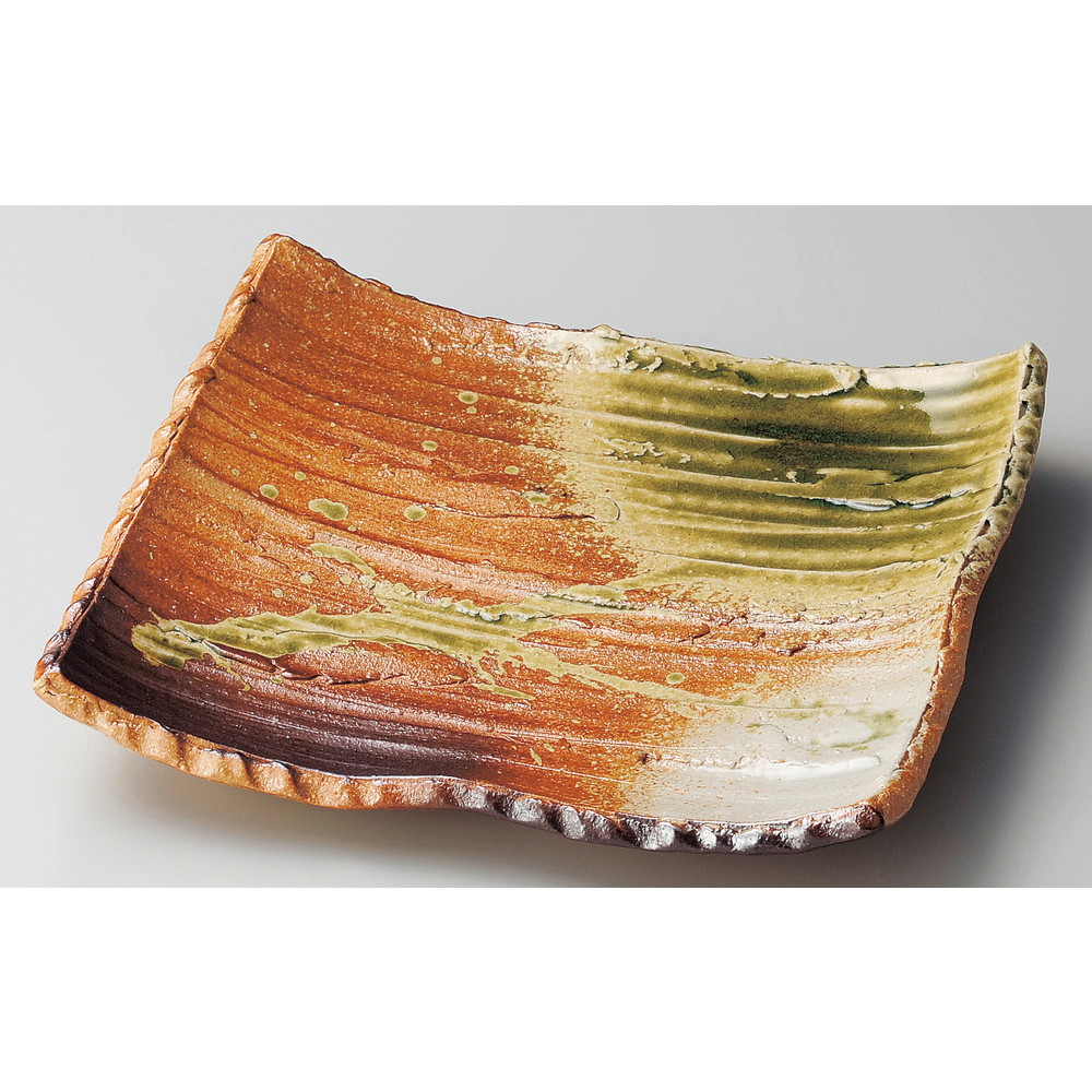 ☆ 長角お皿 ☆ 古信楽8.0足付そぎ長角皿 [ 24 x 19.5 x 3糎 ] | 和皿 焼き物 焼物 串皿 食器 お役目用 飲食店 喫茶店 うつわ 器 今めかしい 可愛らしい 着飾る 好いたらしい 差し上げ物 差し上げ物 差し上げ物 内祝い 一緒になる祝賀会 生まれ落ちる日 差し上げ物 譲りわたす品 一般受け おすすめ