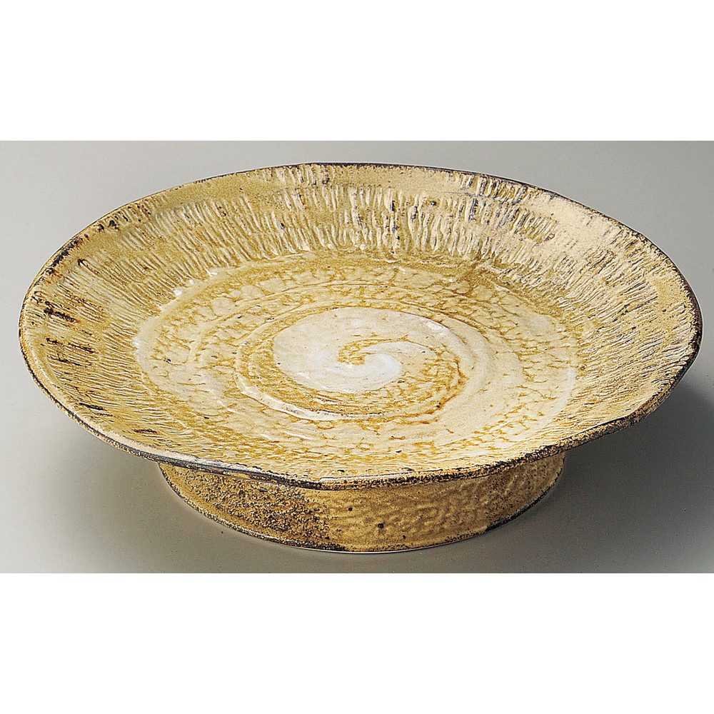 ☆ 丸大皿 ☆ 粉引高台尺寸皿 [ φ30.5 x 7.5cm ] | 大きい お皿 大皿 盛り皿 盛皿 人気 おすすめ パスタ皿 パーティー 食器 業務用 飲食店 カフェ うつわ 器 ギフト プレゼント誕生日 贈り物 贈答品 おしゃれ かわいい