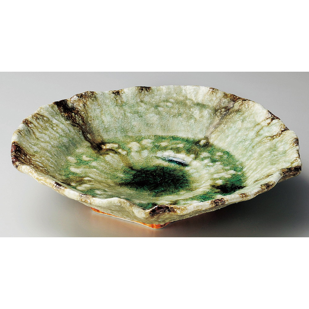 ☆ 変形大皿 ☆ 灰釉五角大盛込鉢 [ φ28 x 6.8cm ] | 盛り鉢 盛鉢 万能 取り鉢 おすすめ 食器 業務用 飲食店 カフェ うつわ 器 おしゃれ かわいい お洒落 可愛い おしゃれ かわいい お洒落 可愛い