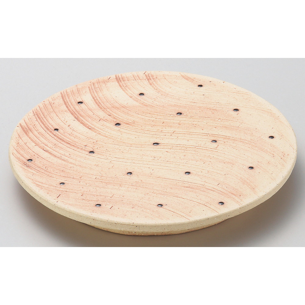 ☆ 丸大皿 ☆ 黒点紋高台皿 大 [ φ27 x 3.7cm ] | 大きい お皿 大皿 盛り皿 盛皿 人気 おすすめ パスタ皿 パーティー 食器 業務用 飲食店 カフェ うつわ 器 ギフト プレゼント誕生日 贈り物 贈答品 おしゃれ かわいい