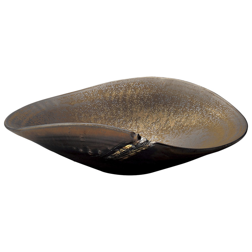 ☆ 大鉢 ☆ 金彩たわみ12.0鉢 [ 36 x 27.5 x 11cm ] | 鉢 パスタ皿 盛り鉢 ボウル 大きい おすすめ 食器 業務用 飲食店 カフェ うつわ 器 ギフト プレゼント 内祝い 結婚祝い 誕生日 贈り物 贈答品 おしゃれ かわいい｜せともの本舗
