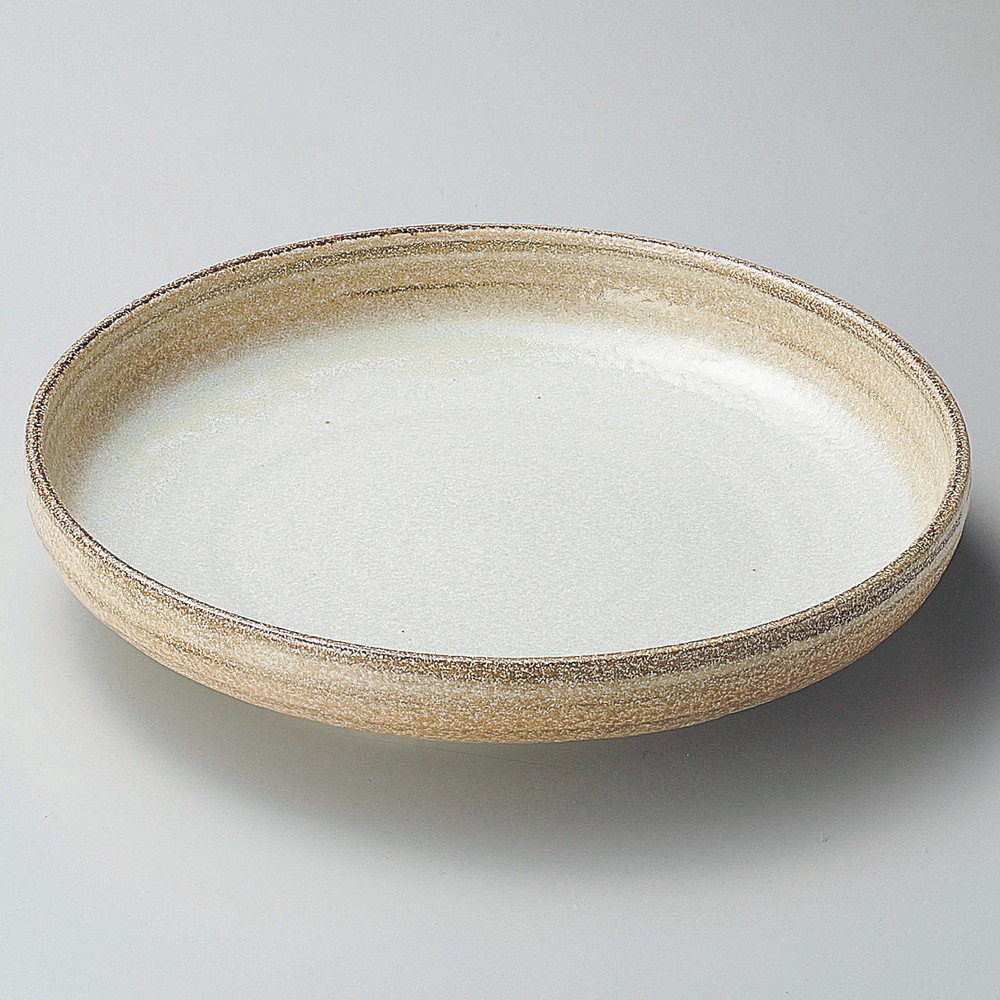 ☆ 大鉢 ☆ 白柚子茶巻石目10.0鉢 [ φ30.5 x 6cm ] | 鉢 パスタ皿 盛り鉢 ボウル 大きい おすすめ 食器 業務用 飲食店 カフェ うつわ 器 ギフト プレゼント 内祝い 結婚祝い 誕生日 贈り物 贈答品 おしゃれ かわいい