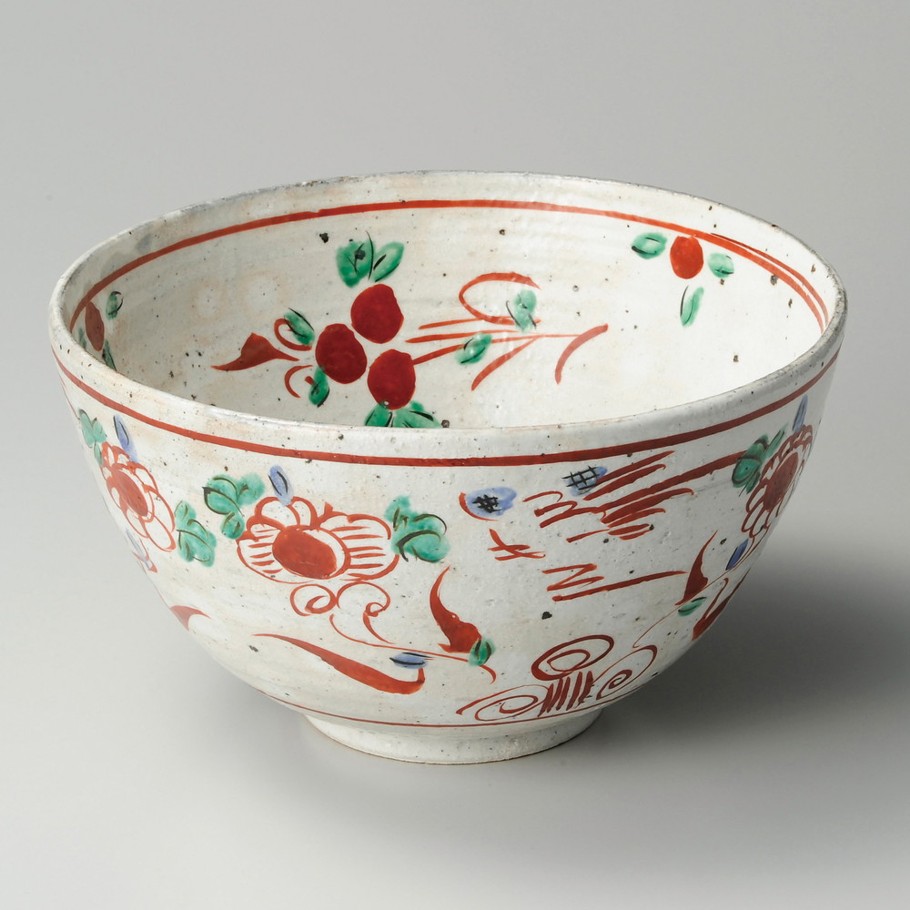 ☆ 大鉢 ☆ 赤絵花特大反鉢 [ φ30 x 17cm ] | 鉢 パスタ皿 盛り鉢 ボウル 大きい おすすめ 食器 業務用 飲食店 カフェ うつわ 器 ギフト プレゼント 内祝い 結婚祝い 誕生日 贈り物 贈答品 おしゃれ かわいい