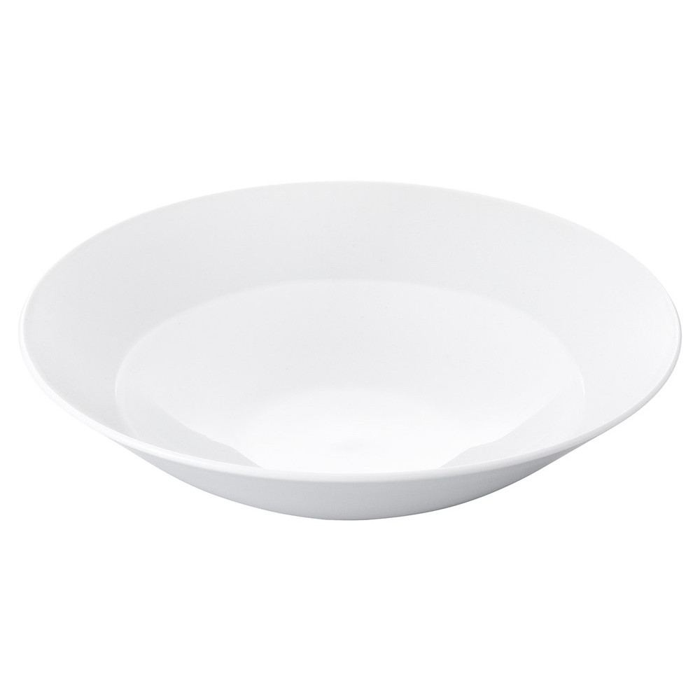 ☆ モダンスタイル ☆ 白マット平鉢S [ φ21.2 x 5.3cm ]| 中皿 サラダ パスタ 取り皿 プレート 人気 おすすめ 食器 洋食器 業務用 飲食店 カフェ うつわ 器 おしゃれ かわいい ギフト プレゼント 引き出物 誕生日 贈り物 贈答品