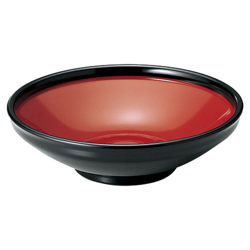 ［Ａ］ふる里鉢 黒内朱8.5寸 [ φ26.5 x 7.8cm ] | そば 蕎麦 めん 麺おすすめ 人気 食器 業務用 飲食店 カフェ うつわ 器 おしゃれ かわいい お洒落 可愛い ギフト プレゼント 引き出物 内祝い 結婚祝い 誕生日 贈り物 贈答品