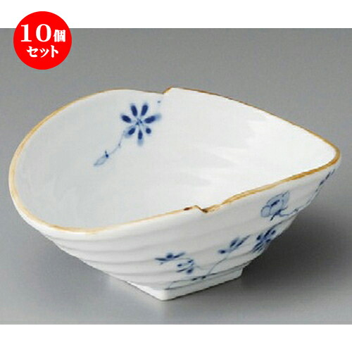 10個セット☆ 小鉢 ☆ 染付花絵ダ円小鉢 [ 152 x 112 x 63mm ] | 小鉢 小 小さい 鉢 ボウル 万能 人気 おすすめ 食器 業務用 飲食店 カフェ うつわ 器 おしゃれ かわいい ギフト プレゼント内祝い 結婚祝い 誕生日 贈り物 贈答品 食器セット｜せともの本舗