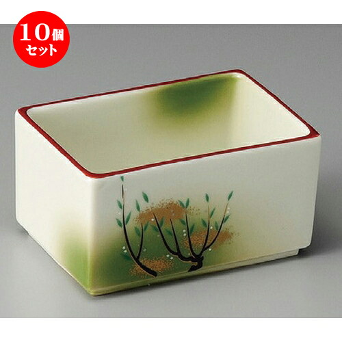 10個セット☆ 向付 ☆ 京柳長角向付 [ 125 x 85 x 65mm ] | 和食器 鉢 小鉢 ボウル 浅鉢 料亭 ホテル 食器 業務用 飲食店 カフェ うつわ 器 おしゃれ かわいい ギフト プレゼント 内祝い 誕生日 贈り物 贈答品 おすすめ 食器セット