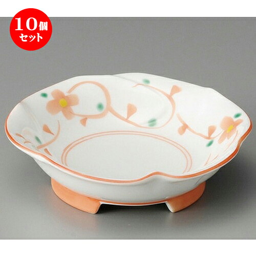 10個セット☆ 向付 ☆ 舞小花花形多菜鉢 [ 147 x 40mm ] | 和食器 鉢 小鉢 ボウル 浅鉢 料亭 ホテル 食器 業務用 飲食店 カフェ うつわ 器 おしゃれ かわいい ギフト プレゼント 内祝い 誕生日 贈り物 贈答品 おすすめ 食器セット｜せともの本舗