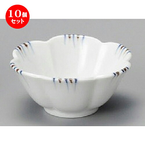 10個セット☆ 小付 ☆ 渕二色十草花型珍味 [ 73 x 37mm ] | 和食器 鉢 小鉢 ボウル 料亭 ホテル 食器 業務用 飲食店 カフェ うつわ 器 おしゃれ かわいい ギフト プレゼント 内祝い 誕生日 贈り物 贈答品 おすすめ 食器セット